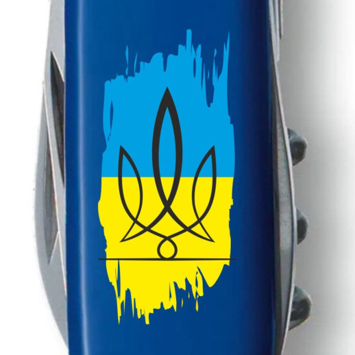 SPARTAN UKRAINE  91мм/12функ/син /штоп /Трезубец фигурный на фоне флага