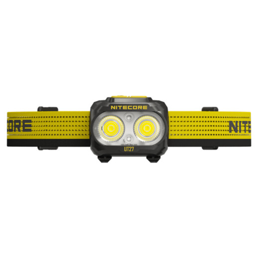 Налобный фонарь Nitecore UT27 2025 MCT 2.0 (2xNiteLab MCT UHE LED, 800 люмен, 12 режимов, 3xAAA, HLB1500), белый