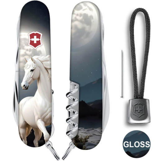 Складной нож Victorinox HUNTSMAN ZODIAC Магический конь 1.3713.3.Z5280pk
