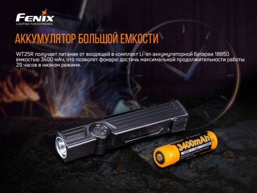 Фонарь ручной Fenix WT25R (вскрытая упаковка)