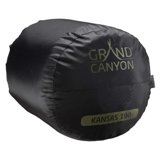 Спальный мешок Grand Canyon Kansas 190 0°C Capulet Olive Left (340019)