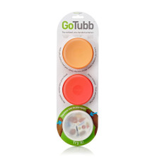 Набор контейнеров Humangear GoTubb 3-Pack Medium (прозрачный, оранжевый, красный)