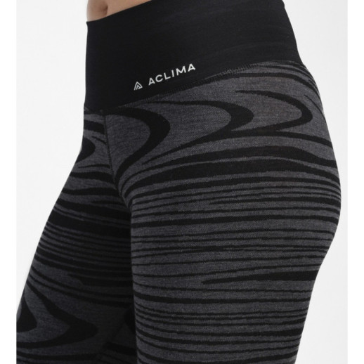 Термокальсоны жен. Aclima WarmWool 200 Longs High Waist высокая посадка Black Motion L
