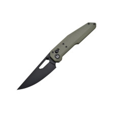 Нож Hightron Sharplyn,14C28N, G10, зеленый, черный клинок