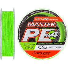 Шнур Select Master PE 150m 0.16мм 19кг, салатовый