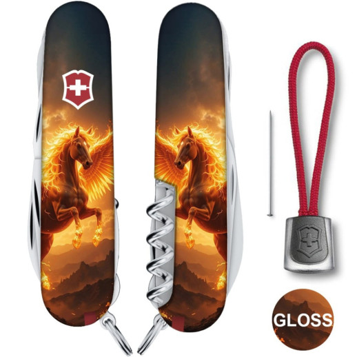 Складной нож Victorinox HUNTSMAN ZODIAC Огненный пегас 1.3713.3.Z5250pk