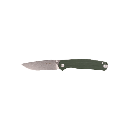 Нож складной Ganzo G6804 зеленый (восстановлен/замена винтов на клипсе)
