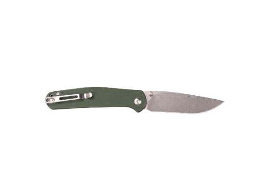 Нож складной Ganzo G6804 зеленый (восстановлен/замена винтов на клипсе)