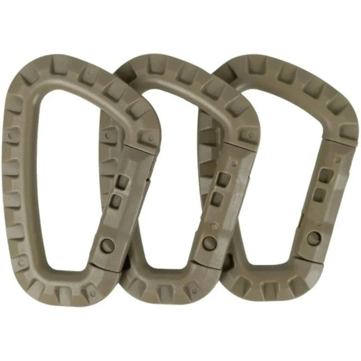 Набор карабинов пластиковых Tramp 3 шт coyote UTRA-304