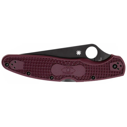 Нож Spyderco Police 4 Lightweight, Micro-Melt PD1, FRN burgundy