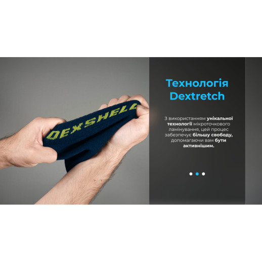 Водонепроницаемые носки DexShell Ultra Thin Crew, синий/желтый M (39-42)