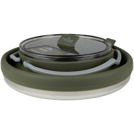 Чайник Tribe Collapsible Kettle 1,5 л силиконовый T-FF-0026, olive