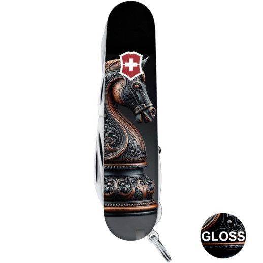 Складной нож Victorinox HUNTSMAN ZODIAC Шахматный конь 1.3713.3.Z5310pk