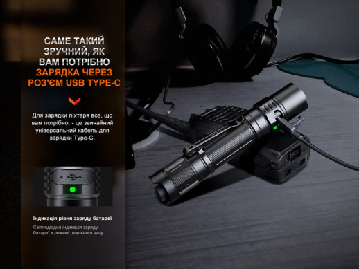 Фонарь ручной Fenix PD35R (сдертая краска на резьбе)