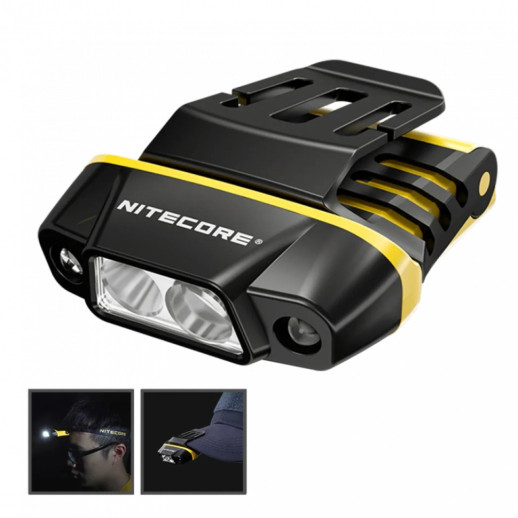 Фонарь на кепку с универсальным креплением Nitecore NU11 (150 люмен, 4 режима, датчик движения, USB-C)