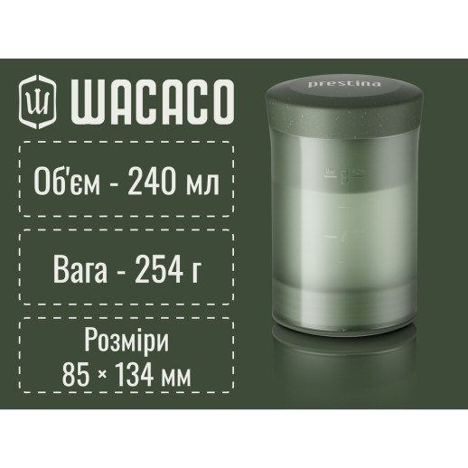 Портативная кофеварка-пресс Wacaco Prestina, механическая, для молотого кофе, зеленая