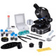 Микроскоп Bresser Junior CM-04 100x-900x Black с набором для опытов и адаптером для смартфона (14951) (931504)