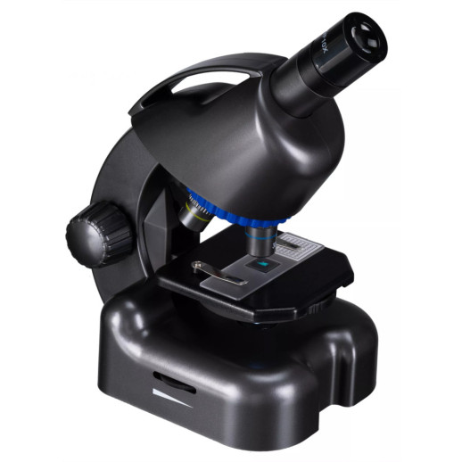 Микроскоп Bresser Junior CM-04 100x-900x Black с набором для опытов и адаптером для смартфона (14951) (931504)