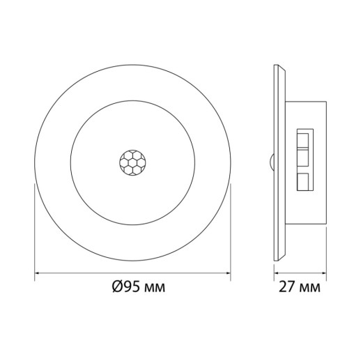 Светильник аккумуляторный с датчиком движения VIDEX VL-NL114W-G