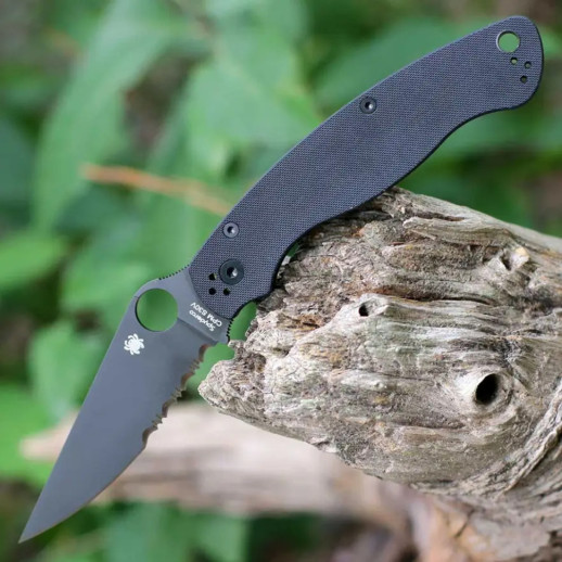 Нож Spyderco Military 2 Black Blade, CPM S30V, G-10 black (C36GPSBK2)