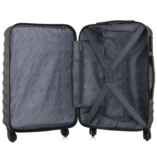 Чемодан Semi Line 24" (M) Black (T5634-2)