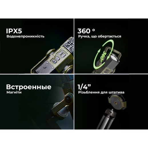 Фумигатор-фонарь-powerbank кемпинговый Flextail Evo Repel, черный