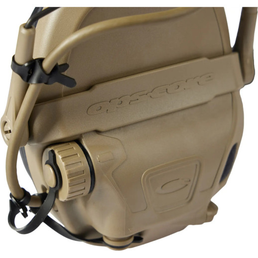 Активные наушники Ops-Core AMP Communication Headset-Connectorized. Верхний держатель. Tan