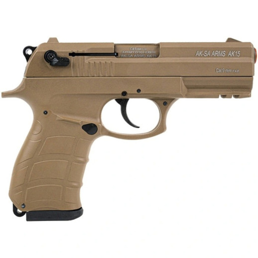 Пистолет сигнальный Aksa Arms AK15 CC-08 cal.9 PAK (Beretta PX4 Storm) Tan