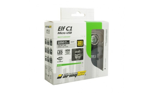 Мультифонарь Armytek Elf C1 Micro-USB+18350 XP-L, теплый свет (F05001SW)