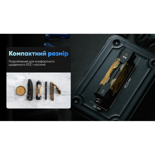 Фонарь Wuben E8, черный