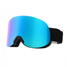 Маска для лыж и сноуборда Sposune HX041-1 Matte Black-Full Revo Blue