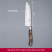Кухонный нож Grand Maitre Wood Santoku 17см рифл. с дерев. ручкой (GB)