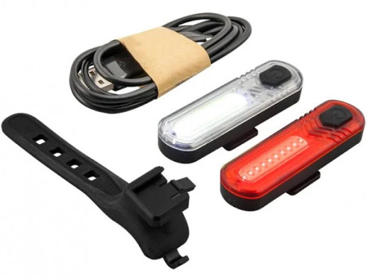 Комплект велосипедных фонарей Mactronic Duo Slim (60/18 Lm) USB Rechargeable