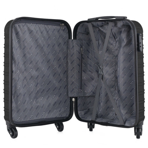 Чемодан Semi Line 24" (M) Black (T5636-2)
