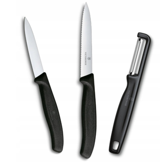 Набор для чистки овощей Victorinox Swiss Classic 3шт черн 6.7113.33