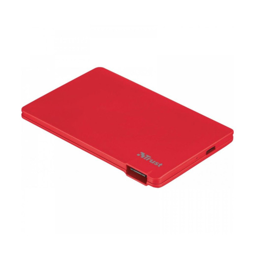 Портативная батарея Trust Power Bank 2200T Ultra-thin Charger (красная)