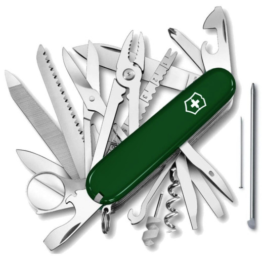 Нож Victorinox Swisschamp 91мм/33функ/зел