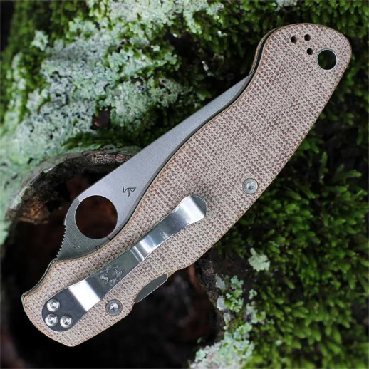 Нож Spyderco Military 2, Micarta brown
