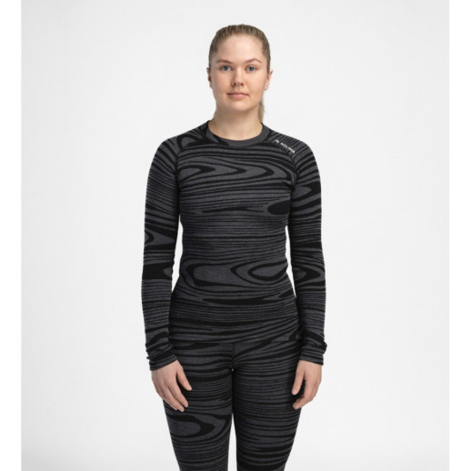 Термокофта жен. Aclima WarmWool 200 Crew Neck W's Black Motion M
