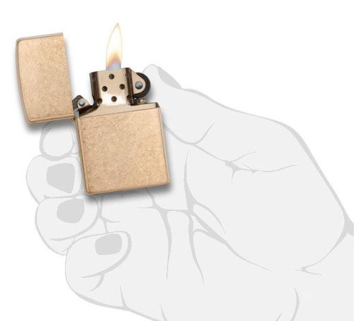 Зажигалка Zippo Armor Tumbled Brass 28496