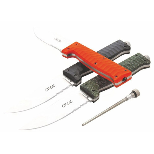 Нож Maserin Croz, N690, микарта, зеленый