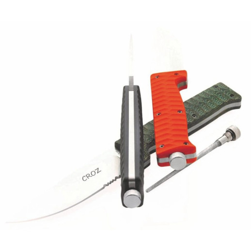 Нож Maserin Croz, N690, микарта, зеленый