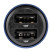 Автомобильное зарядное устройство Brevia ePower DualDrive 15W 2xUSB-A, transparent blue