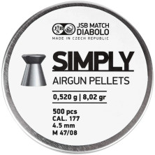 Пули пневматические JSB Diabolo Simply, 4,5 мм ,0.52 гр, 500 шт/уп
