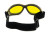 Защитные очки с уплотнителем Global Vision Eliminator Camo Forest (yellow), желтые в камуфлированной оправе