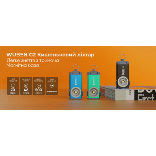 Фонарь Wuben G2, черный