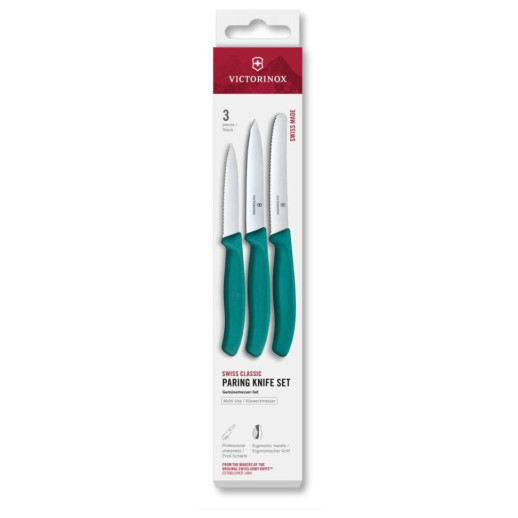 Набор ножей для чистки овощей Victorinox SWISS CLASSIC 3 нож зел 6.7114.34C1