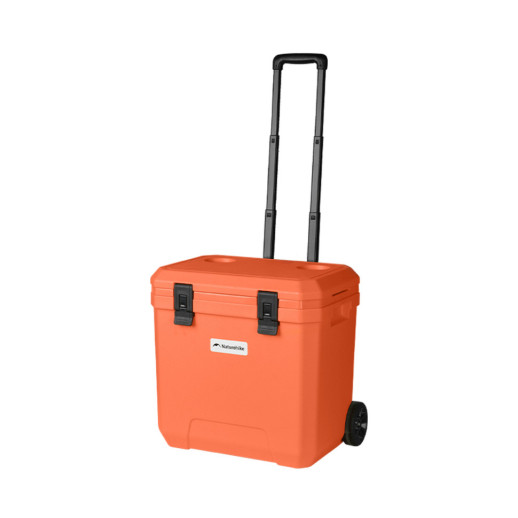 Туристический холодильник на колесах Naturehike Whales PRO-PU CNK2650CF012, 36 л, оранжево-красный