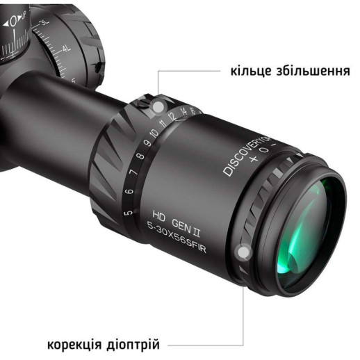 Прицел Discovery Optics HD 5-30x56 SFIR 34mm подсветка (170114)