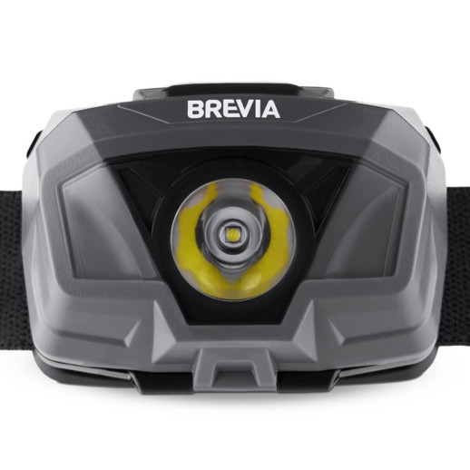 Фонарь налобный Brevia 200Lm, 3 режима+flash, 3xAAA, IP64